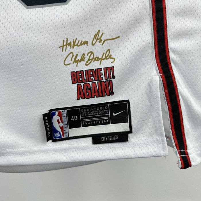 24-25 ROCKETS GREEN #4 White City Edition Top Quality Hot Pressing NBA Jersey