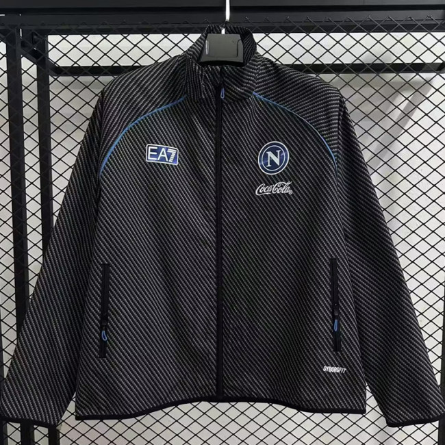 2025-26 Napoli Black Windbreaker