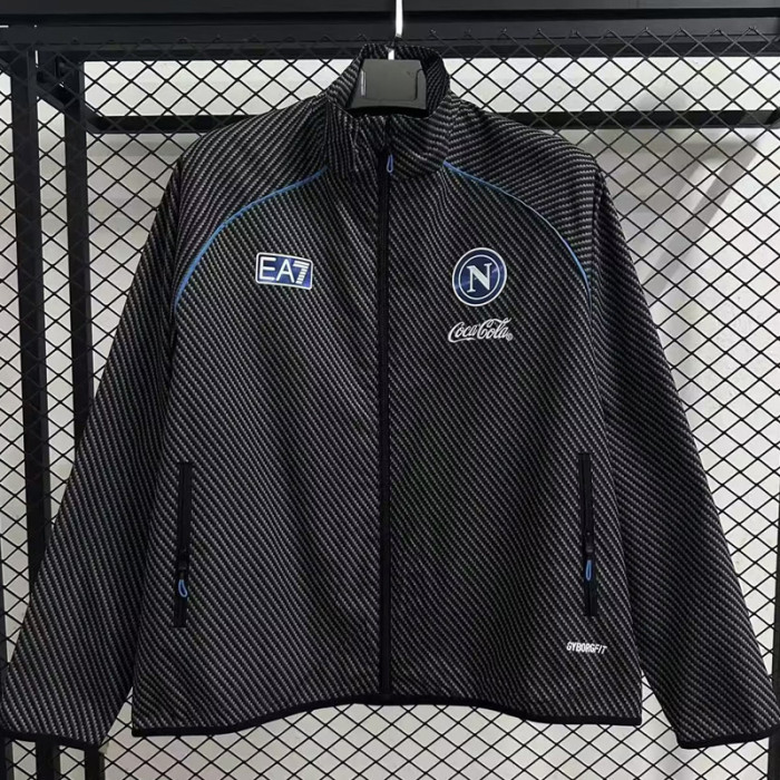 2025-26 Napoli Black Windbreaker