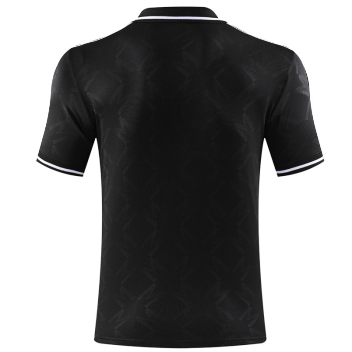 25-26 Man Utd Black Polo Short Sleeve