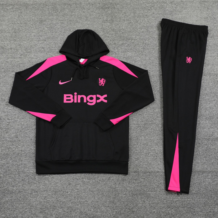 24-25 CHE Black Hoodie Tracksuit (卫衣套装)