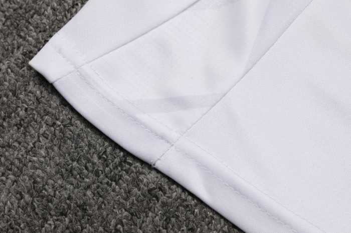 2024 AD White Kids Half Pull Tracksuit (童装)(半拉链)