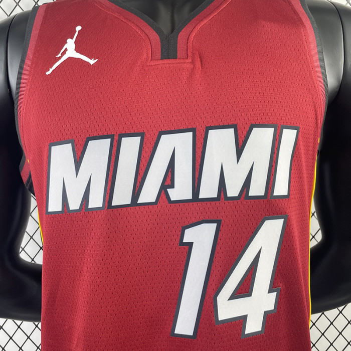 22-23 HEAT HERRO #14 Red Top Quality Hot Pressing NBA Jersey (Trapeze Edition) 飞人版