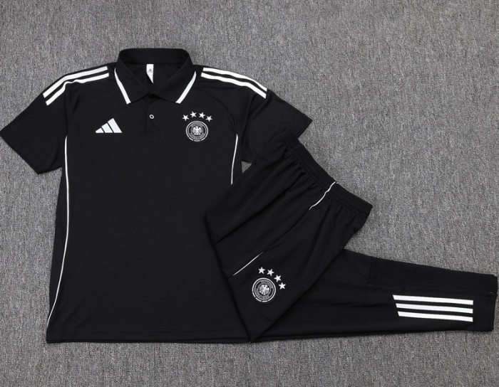 25-26 Germany Black Polo Tracksuit #C2560(四星)