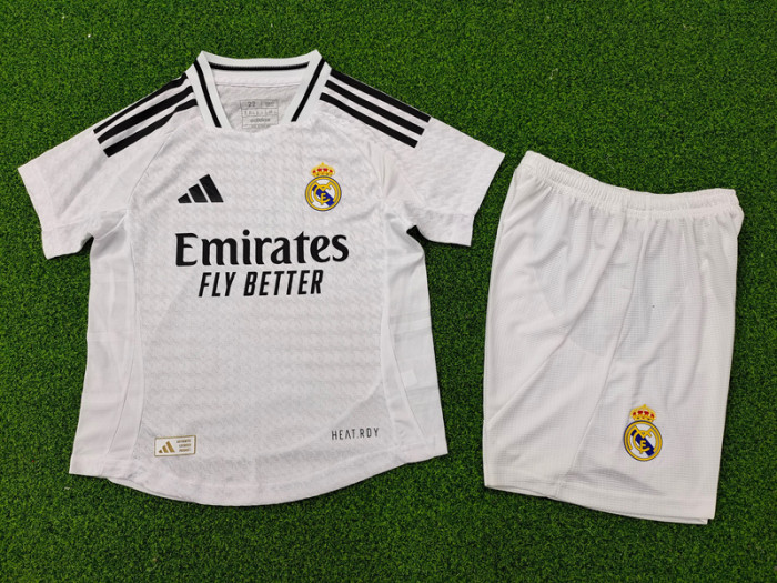 24-25 RMA Home Kids Player Version Soccer Jersey (球员童装)