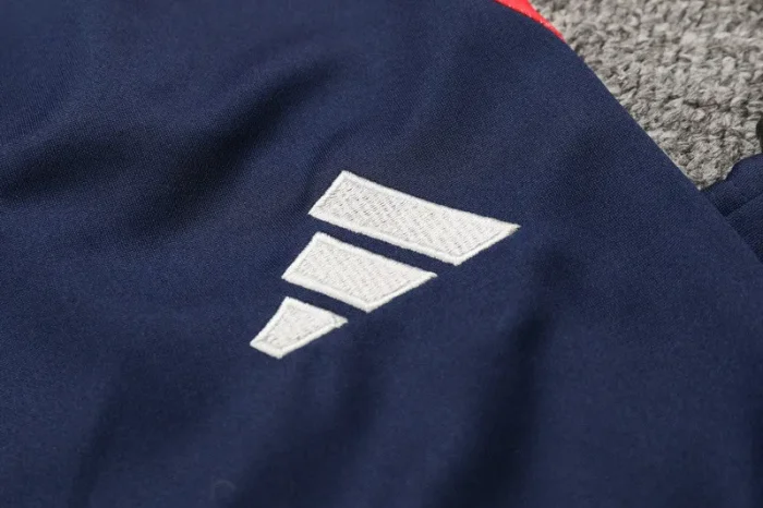 24-25 Man Utd Red black Half Pull Tracksuit (半拉链)(匹印)