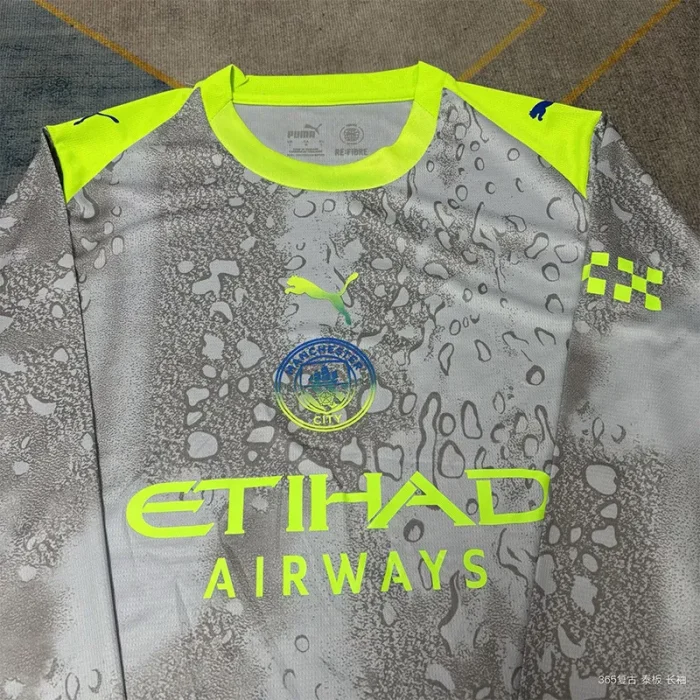 25-26 Man City Third Long Sleeve Soccer Jersey (长袖)