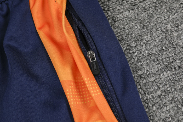 24-25 RMA Blue Yellow Kids Half Pull Tracksuit (童装)(半拉链)