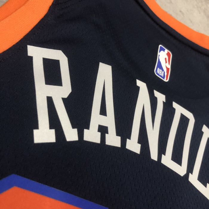 22-23 KNICKS RANDLE #30 Black Top Quality Hot Pressing NBA Jersey (Trapeze Edition) 飞人版