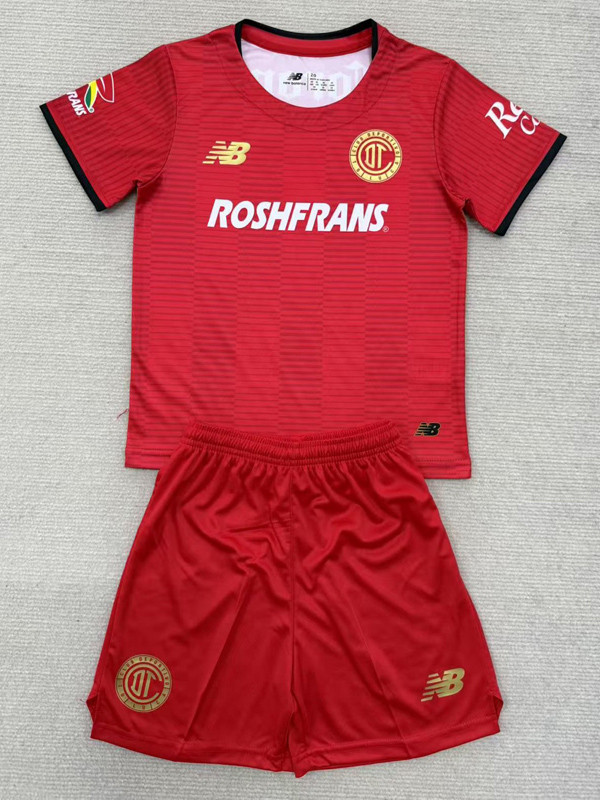 2025-26 Toluca Home Kids Soccer Jersey