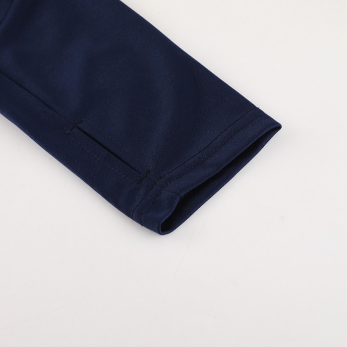 2024 AD Royal Blue Half Pull Tracksuit #AB06 (半拉链)