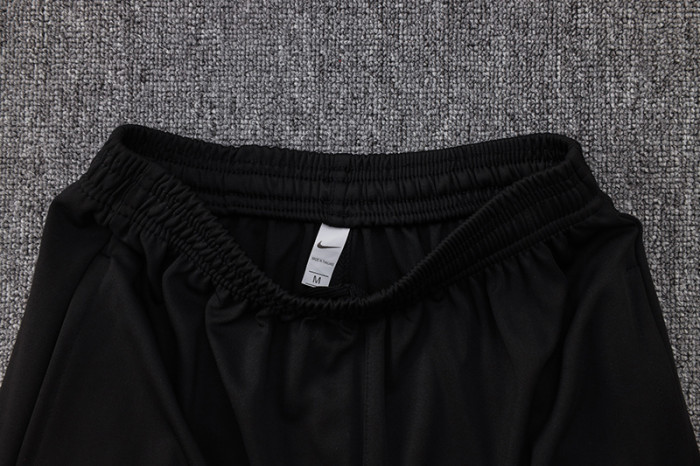 24-25 PSG Black Half Pull Tracksuit (半拉链)(红色领)