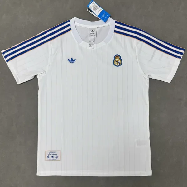 25-26 RMA White Casual Edition Fans Training Shirts (蓝边)
