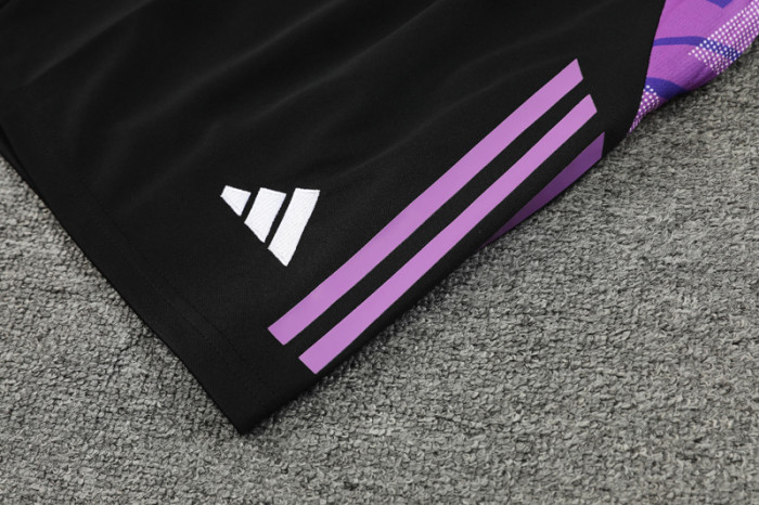 24-25 Germany Purple Black Tank top and shorts suit