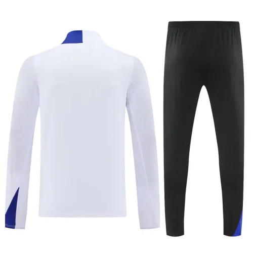 2025-26 PSG White Half Pull Tracksuit (半拉链)