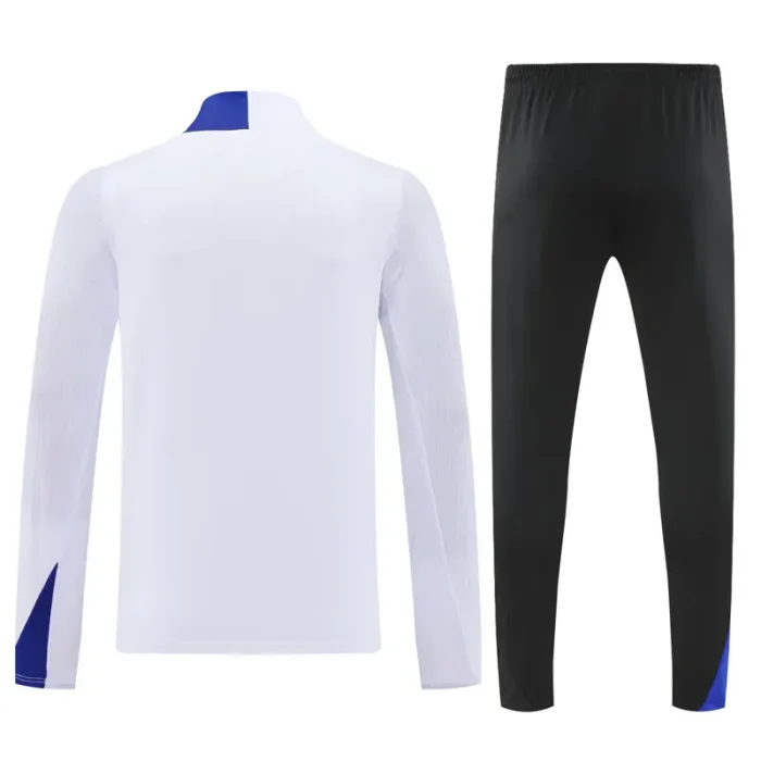 2025-26 PSG White Half Pull Tracksuit (半拉链)