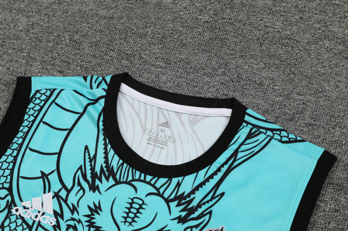 24-25 RMA Green-Red Tank top and shorts suit #龙