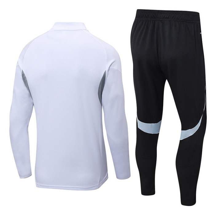 2025-26 Germany White Half Pull Tracksuit (半拉链）
