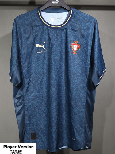 2025-26 Portugal Cyan Special Edition Player VersionSoccer Jersey(球员）