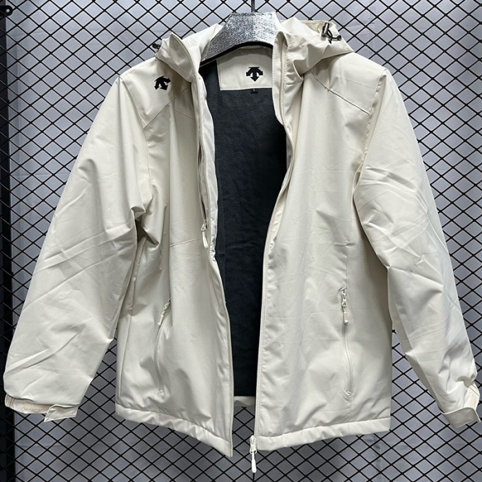 2024 DST Velvet Thickened warm Beige Outdoor Jackets #F12加绒冲锋衣
