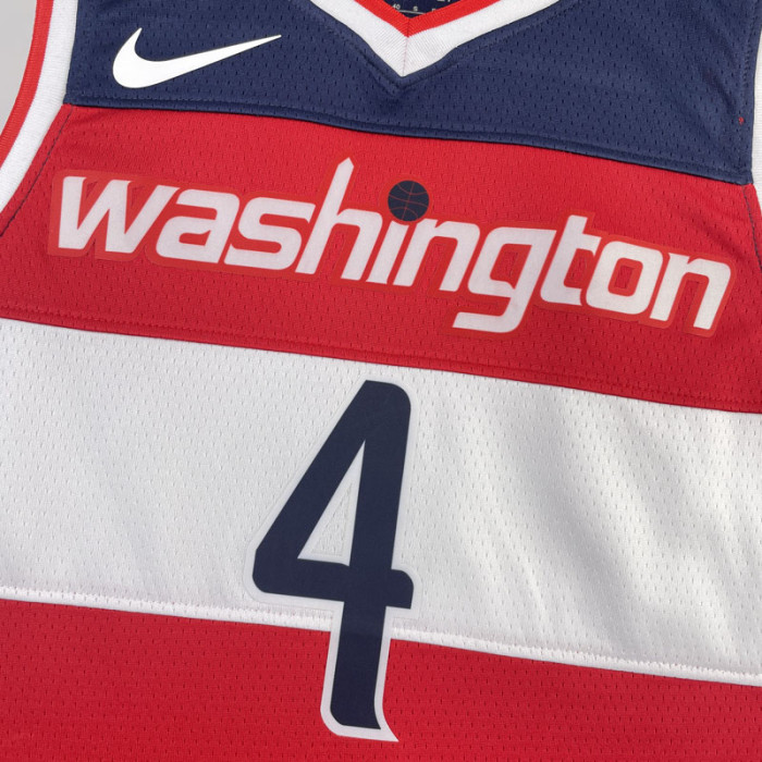 22-23 Wizards WESTBROOK #4 Red Top Quality Hot Pressing NBA Jersey