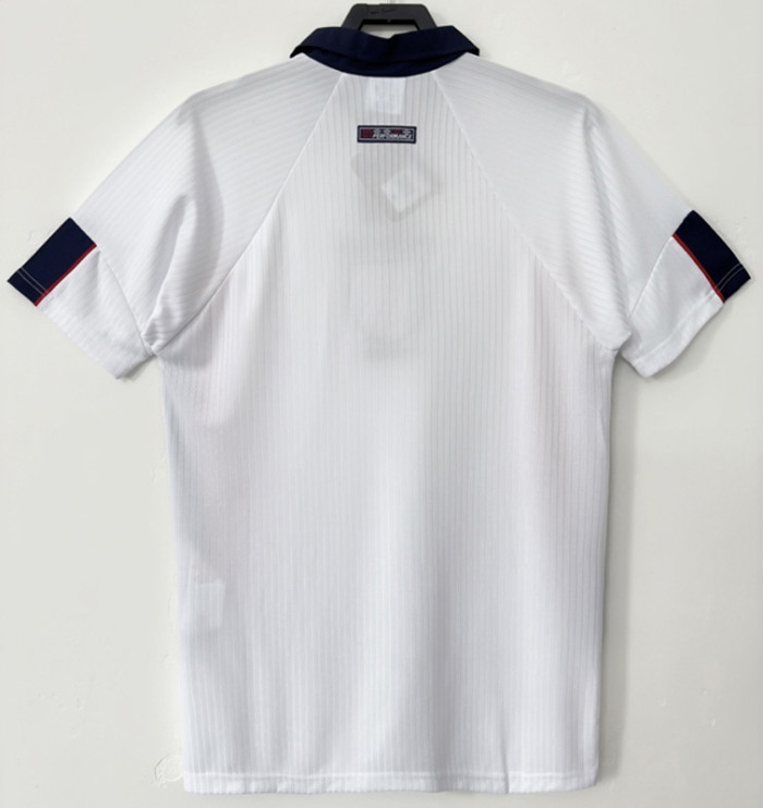 1998 England Home Retro Soccer Jersey