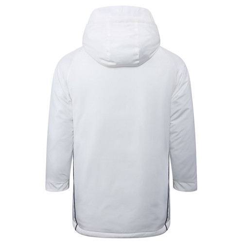 24-25 Internacional White Hooded Windbreaker Fabric Cotton Coat #G194