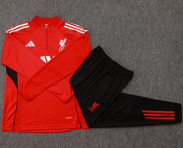 2025-26 LIV Red Kids Half Pull Tracksuit #E2534(童装)(半拉链)