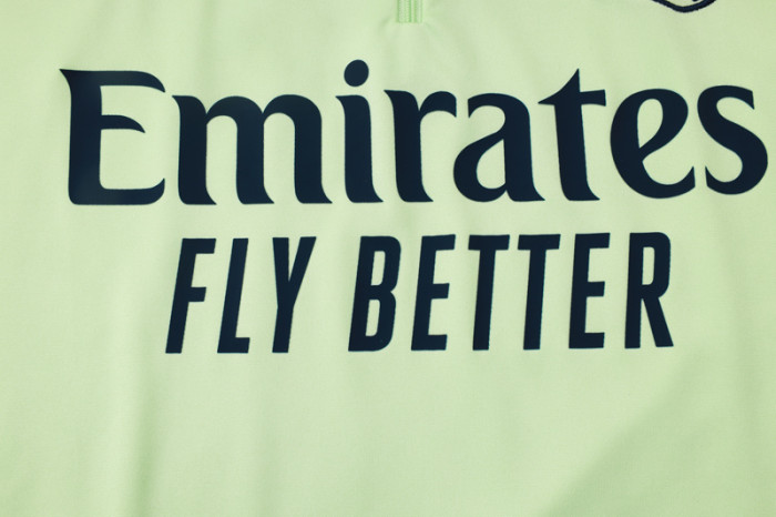 2025-26 RMA Light green Kids Half Pull Tracksuit#E2567(童装)(半拉链)