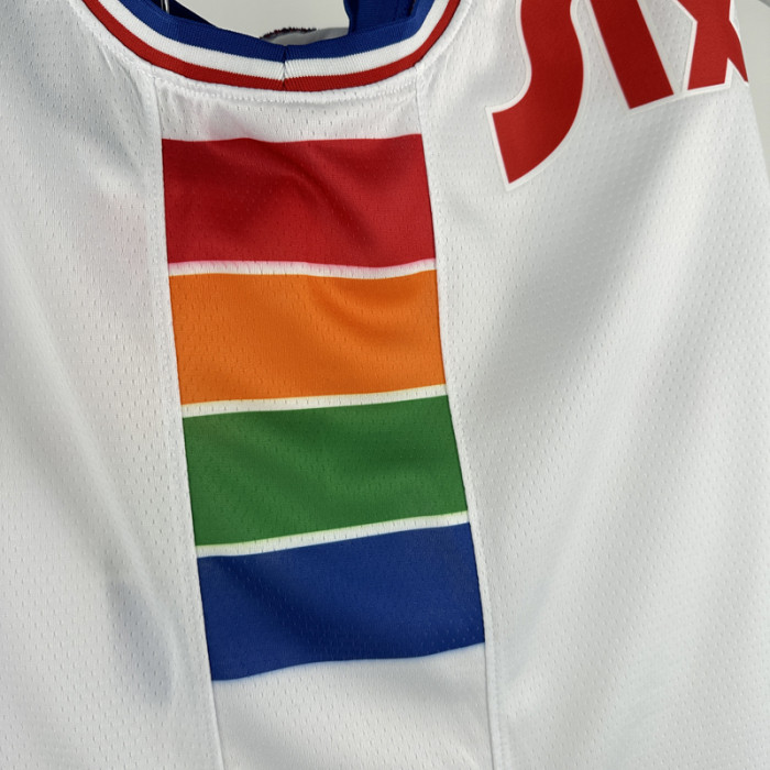 24-25 76ERS EMBIID #21 White City Edition Top Quality Hot Pressing NBA Jersey