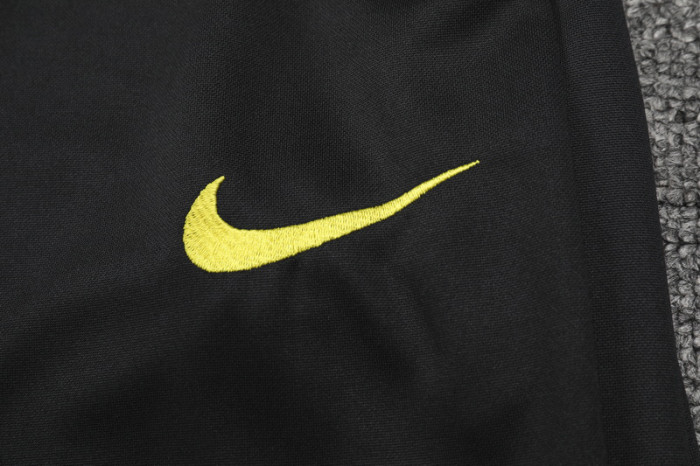 24-25 Brazil Yellow black Kids Half Pull Special Edition (童装)(半拉链)