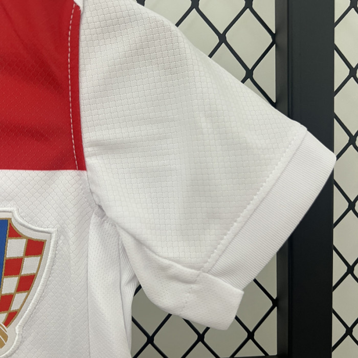 24-25 Croatia Home Kids Soccer Jersey