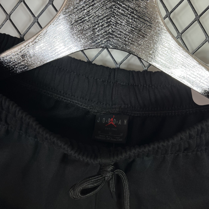 M006 Jordan Black Pure Cotton Fabric Casual Short Pants