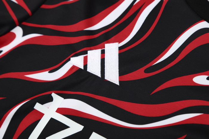 25-26 Man Utd Black red Training Short Suit