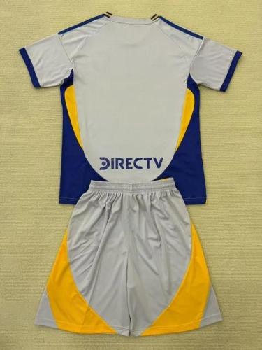 25-26 Boca Grey Concept Edition Kids Soccer Jersey