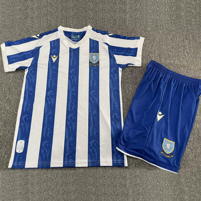 2025-26 Sheffeld Wednesday Home Kids Soccer Jersey