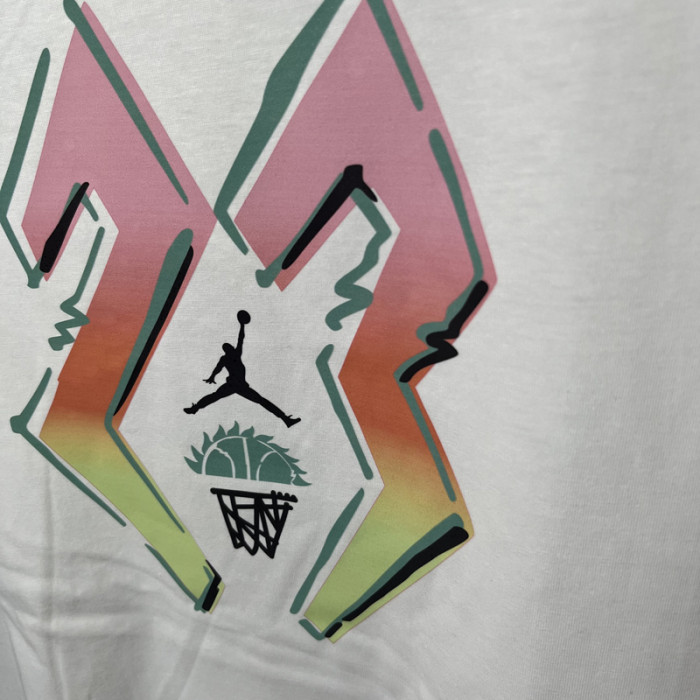 T122 Jordan White High Quality Casual T-Shirt