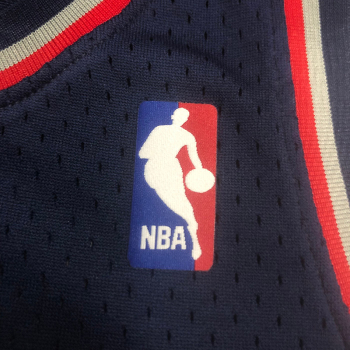 2006-07 NETS CARTER #15 Dark Blue Retro Top Quality Hot Pressing NBA Jersey
