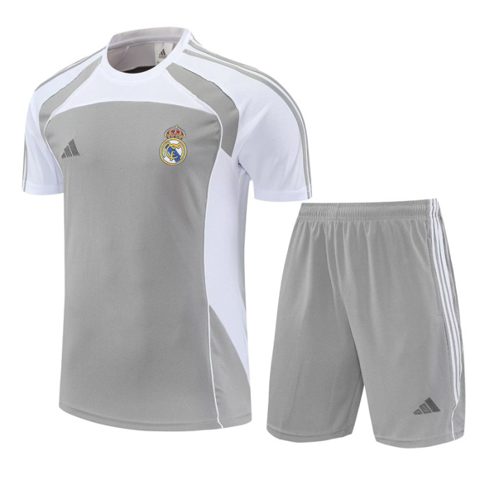 2025-26 RMA Grey white Training Short Suit