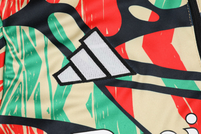 24-25 ARS Green red Kids Half Pull Tracksuit (童装半拉链)(涂鸦)