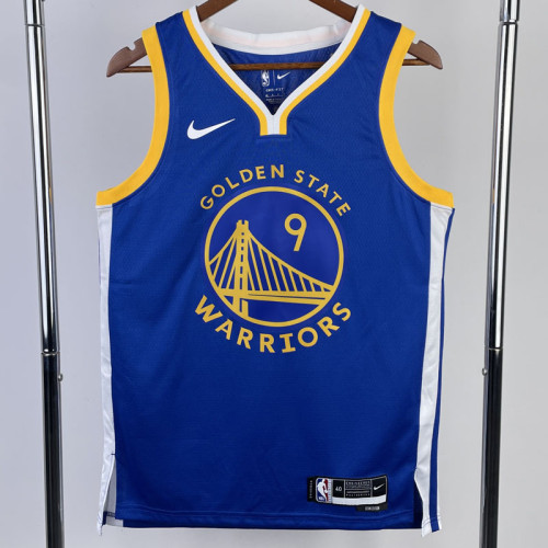 22-23 WARRIORS IGUODALA #9 Blue Top Quality Hot Pressing NBA Jersey (V领)