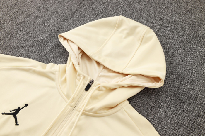 24-25 PSG Jordan Khaki Hoodie Jacket Tracksuit #F563