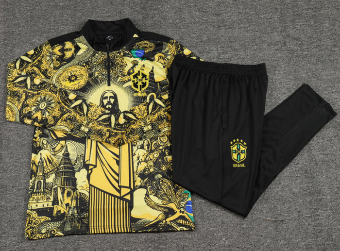 24-25 Brazil Yellow black Half Pull Special Edition (半拉链)