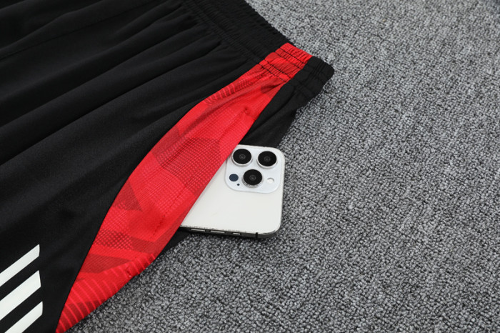 25-26 Man Utd Black Tank top and shorts suit