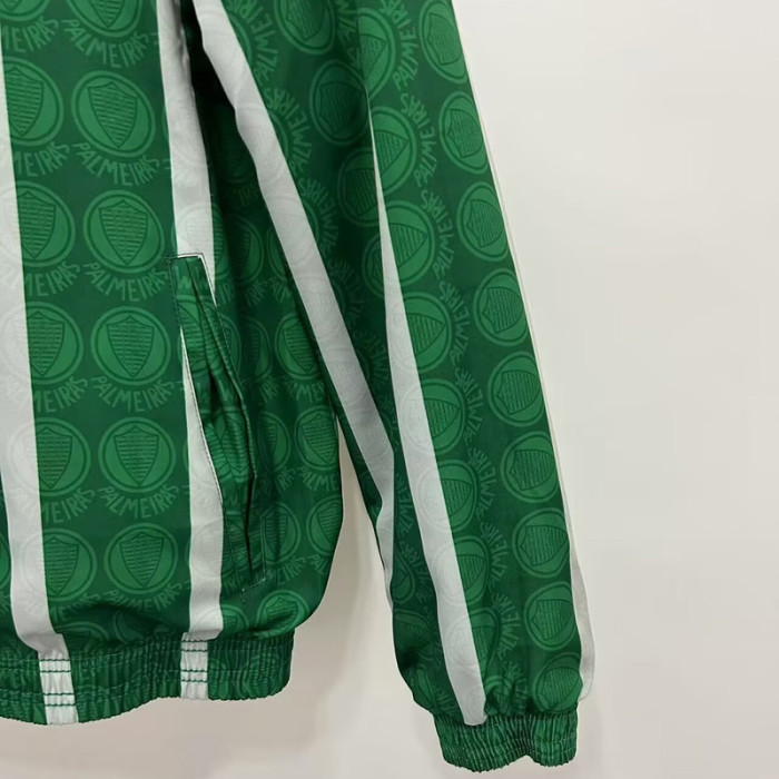 24-25 Palmeiras Green & Black Retro Double Sided Windbreaker (双面风衣)