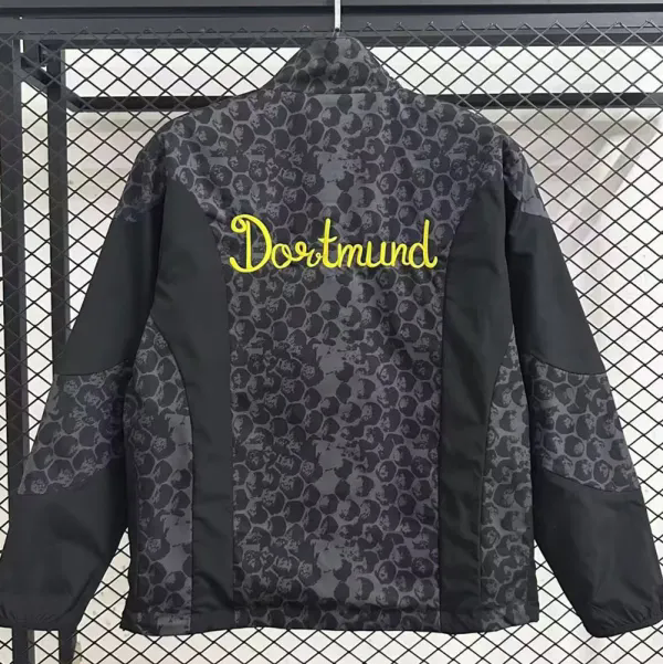 2025-26 Dortmund Grey & Black Double Sided Windbreaker (双面风衣)