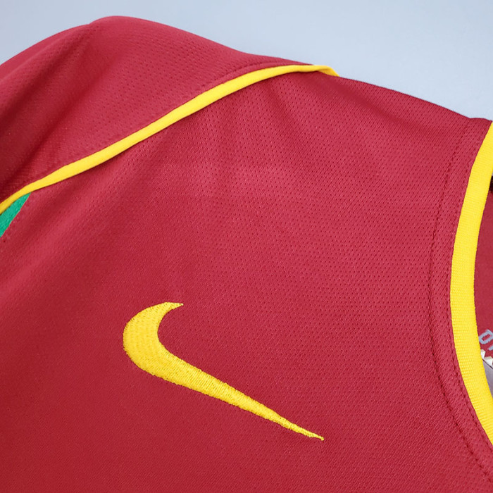 2002 Portugal Home Retro Soccer Jersey