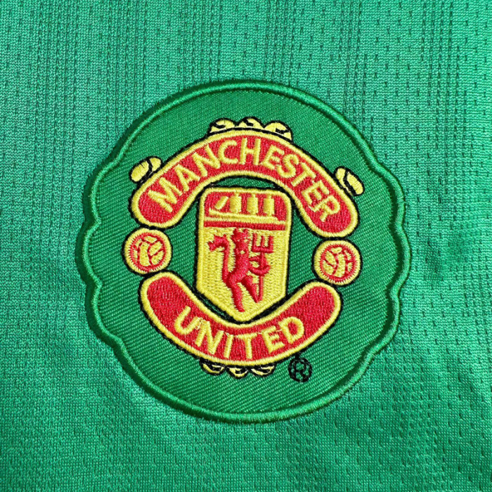 2007-2008 Man Utd Green Goalkeeper Long Sleeve Retro Soccer Jersey(长袖)