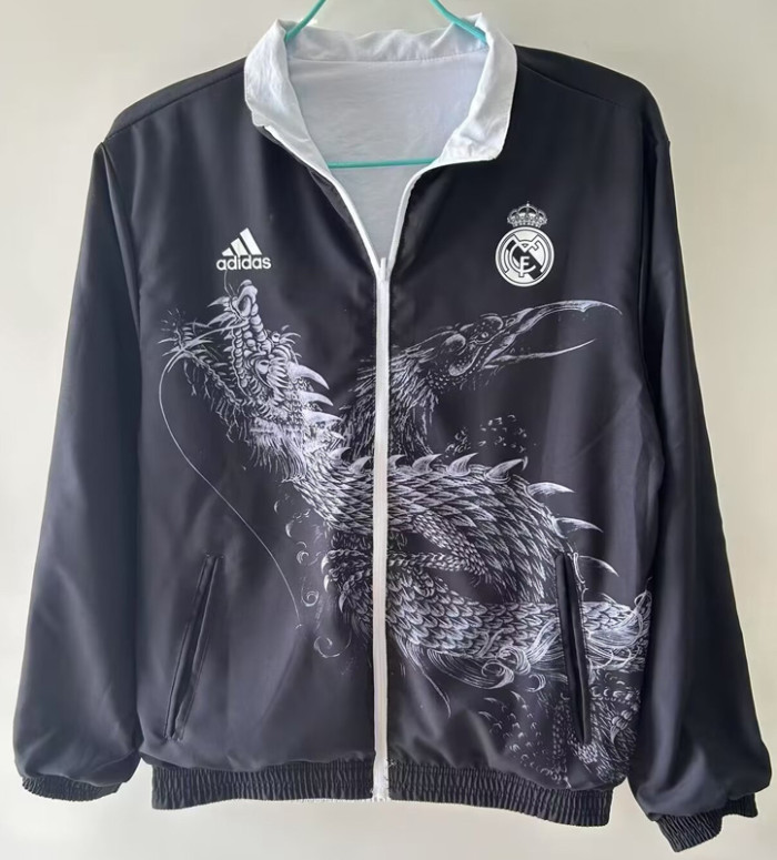24-25 RMA White & Black Double Sided Windbreaker (双面风衣)(龙)