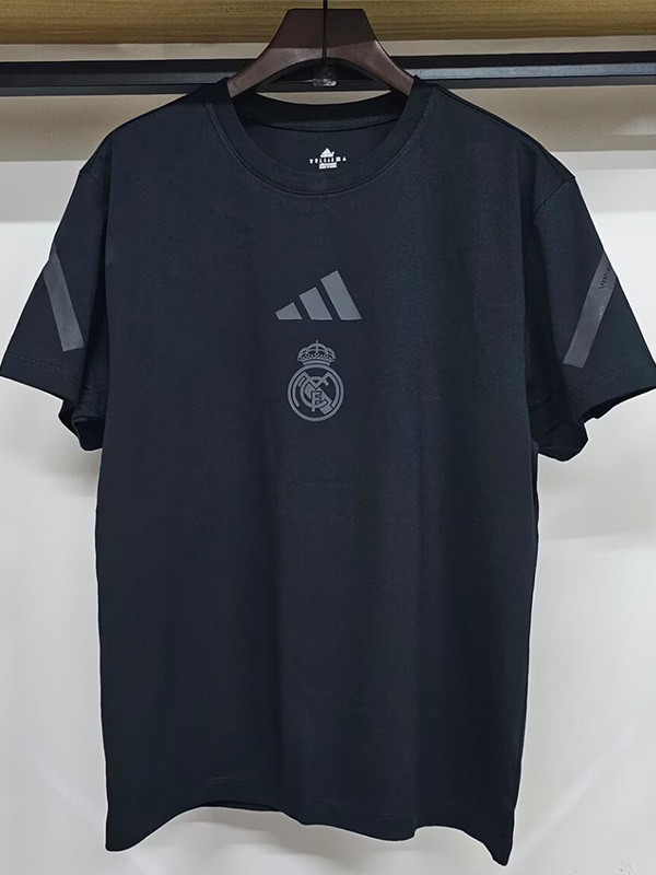 2025-26 RMA Black High Quality Casual T-shirt